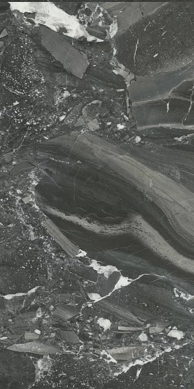 Керамическая плитка Kerama Marazzi Venezia Риальто чёрный глянцевый обрезной 40х80 - фото 8