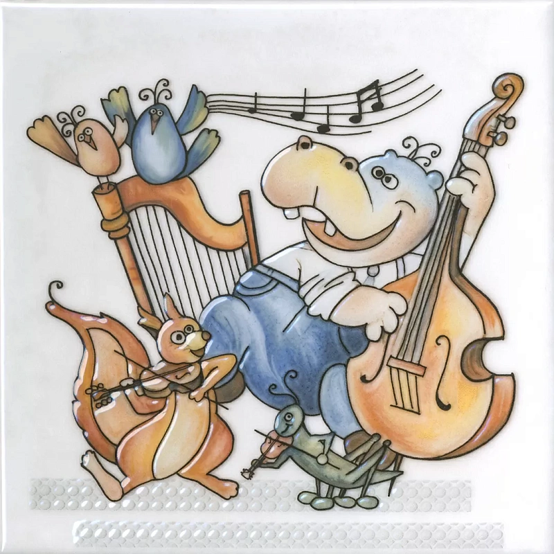 Декор Kerama Marazzi VT\A482\5232 Симфония 3 глянцевый 20x20 - фото 1