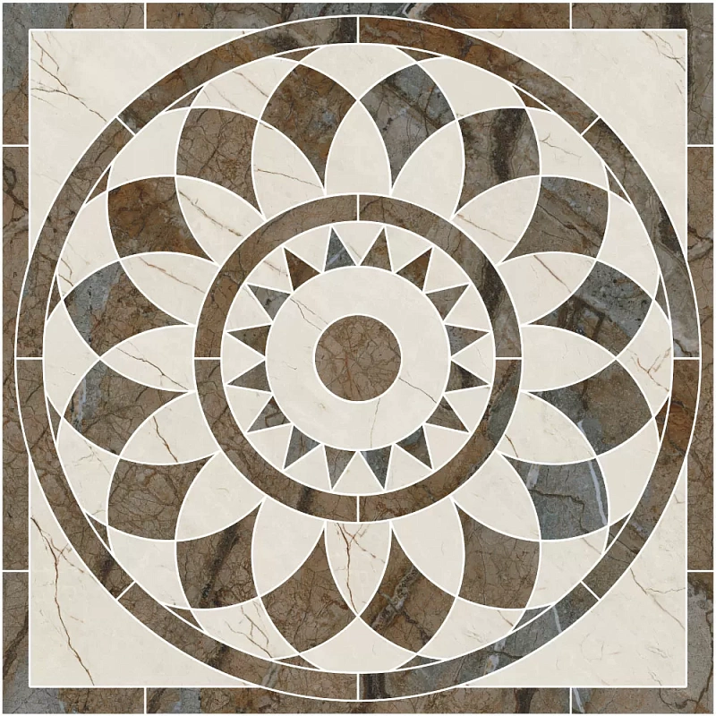 Декор Kerama Marazzi ID111T Театро наборный 100х100 - фото 1