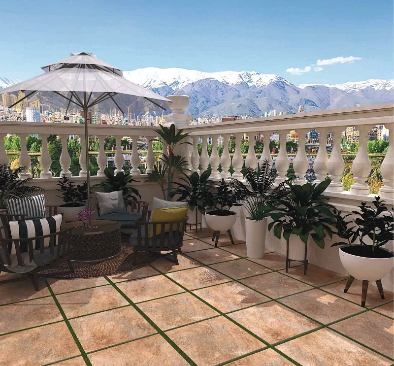 Керамогранит Persepolis Tile Taftan Red 68576 коричневый 60x60 - фото 2