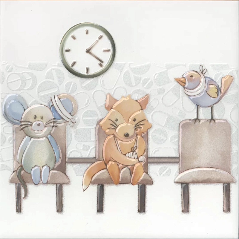 Декор Kerama Marazzi VT\A506\5009 Айболит 6 20x20 - фото 1