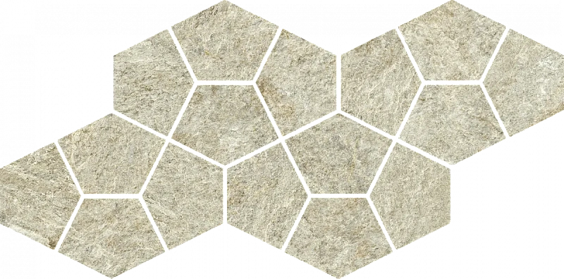 Мозаика Италон Магма Минерал Призм 620110000245 бежевый 20.5x41.3 - фото 1