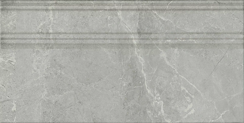 Плинтус Kerama Marazzi Venezia Риальто дымчатый глянцевый обрезной 40х20 - фото 2