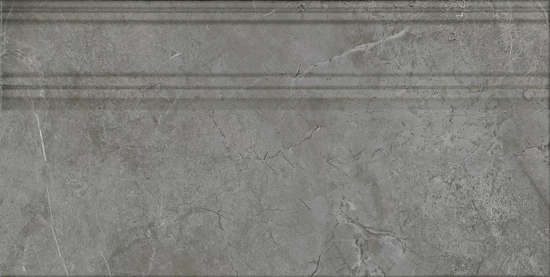 Плинтус Kerama Marazzi Venezia Риальто серый тёмный глянцевый обрезной 40х20 - фото 3