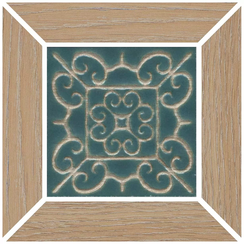 Вставка Kerama Marazzi ID153 Тровазо наборный бежевый матовый 13x13 - фото 1