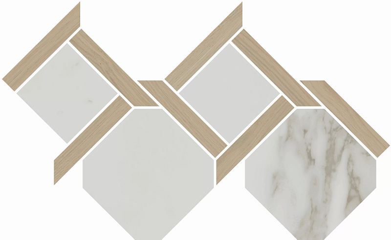 Декор Kerama Marazzi Venezia Монте Тиберио наборный матовый 48х29,5 - фото 1