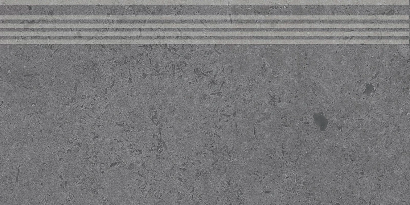 Ступень Kerama Marazzi DD205120R\GR Про Лаймстоун серый темный натуральный обрезной 30х60 - фото 6