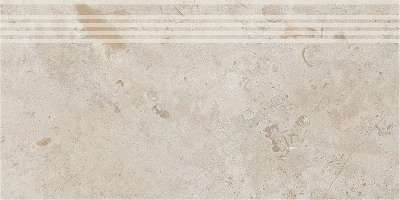 Ступень Kerama Marazzi DD205420R\GR Про Лаймстоун бежевый темный натуральный обрезной 30х60 - фото 4