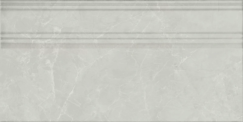 Плинтус Kerama Marazzi Venezia Монте Тиберио серый глянцевый обрезной 40х20 - фото 1