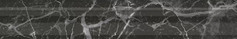 Бордюр Kerama Marazzi Venezia Коррер чёрный глянцевый обрезной 30х5 - фото 1