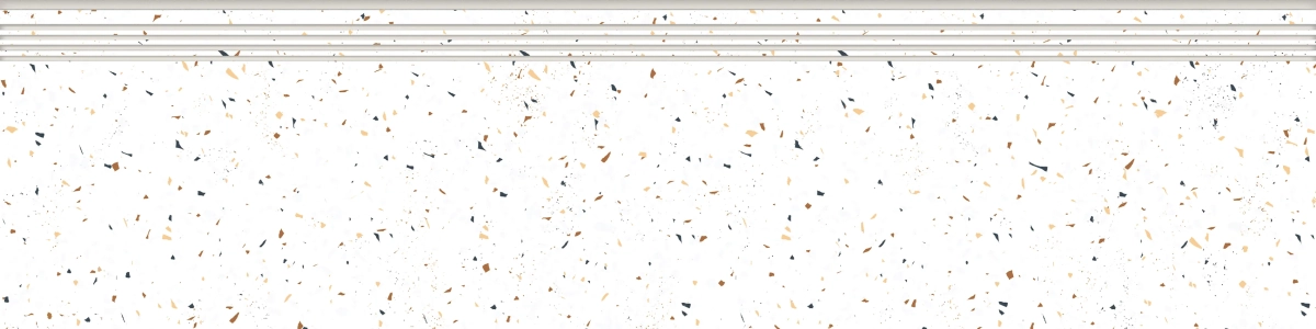 Ступень Керранова Vetro White K-340/MR/st01/300x1200x10 белый - фото 1