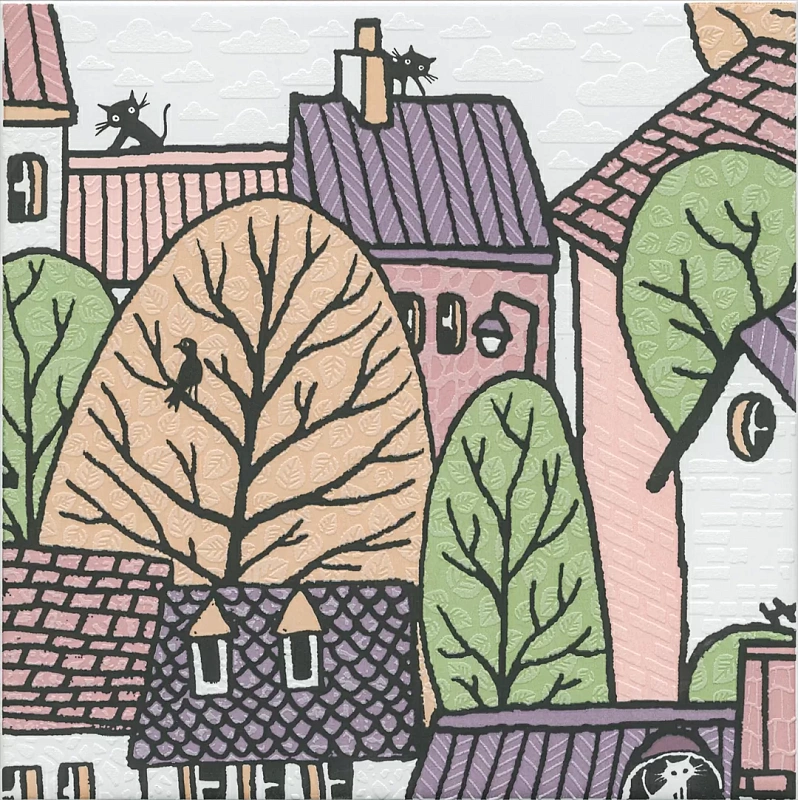 Декор Kerama Marazzi OS\A222\5009 Городок 1 матовый 20x20 - фото 1