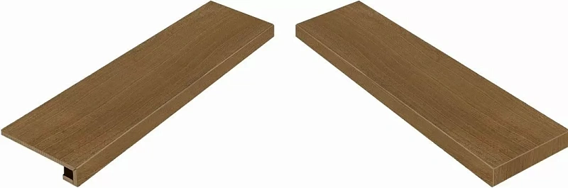 Ступень угловая левая Италон Element Wood Mogano 33x120 - фото 1