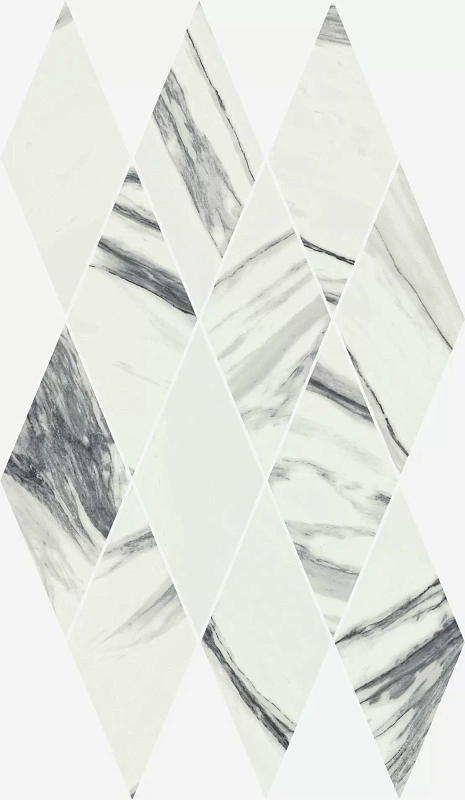 Мозаика Италон Charme Deluxe Statuario Fantastico Diamond 28x48 - фото 1