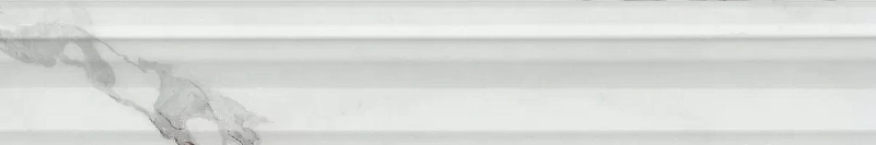 Бордюр Kerama Marazzi Venezia Коррер белый глянцевый обрезной 30х5 - фото 1