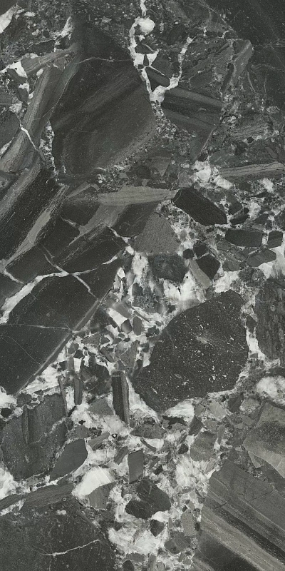 Керамическая плитка Kerama Marazzi Venezia Риальто чёрный глянцевый обрезной 40х80 - фото 6