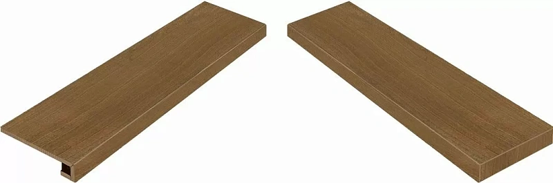 Ступень угловая правая Италон Element Wood Mogano 33x120 - фото 1