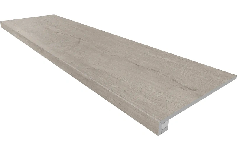 Комплект Estima SF03 Soft Wood Grey (Ступень 33x120 непол. прямоугол. бортик без насечек + Подступенок 14,5x120) - фото 1