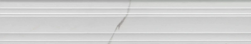 Бордюр Kerama Marazzi Venezia Монте Тиберио белый глянцевый обрезной 40х7,3 - фото 3