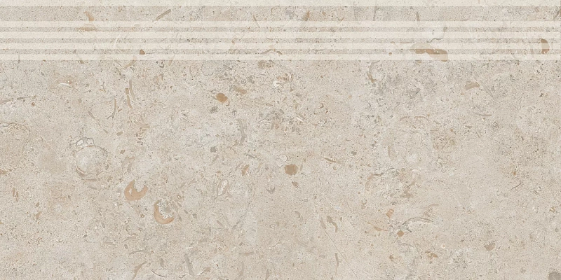 Ступень Kerama Marazzi DD205420R\GR Про Лаймстоун бежевый темный натуральный обрезной 30х60 - фото 6