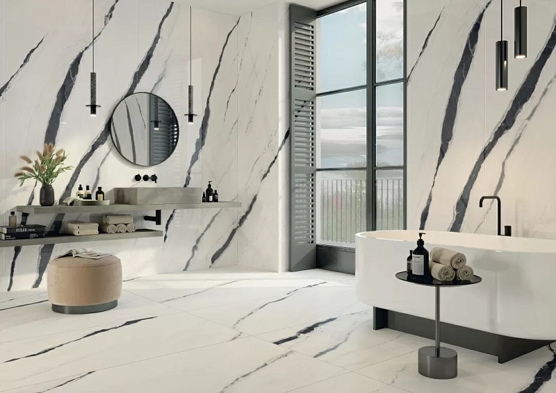 Керамогранит Atlas Concorde 610015000656 Forte dei Marmi Panda White Rett Cer 60x120 - фото 6