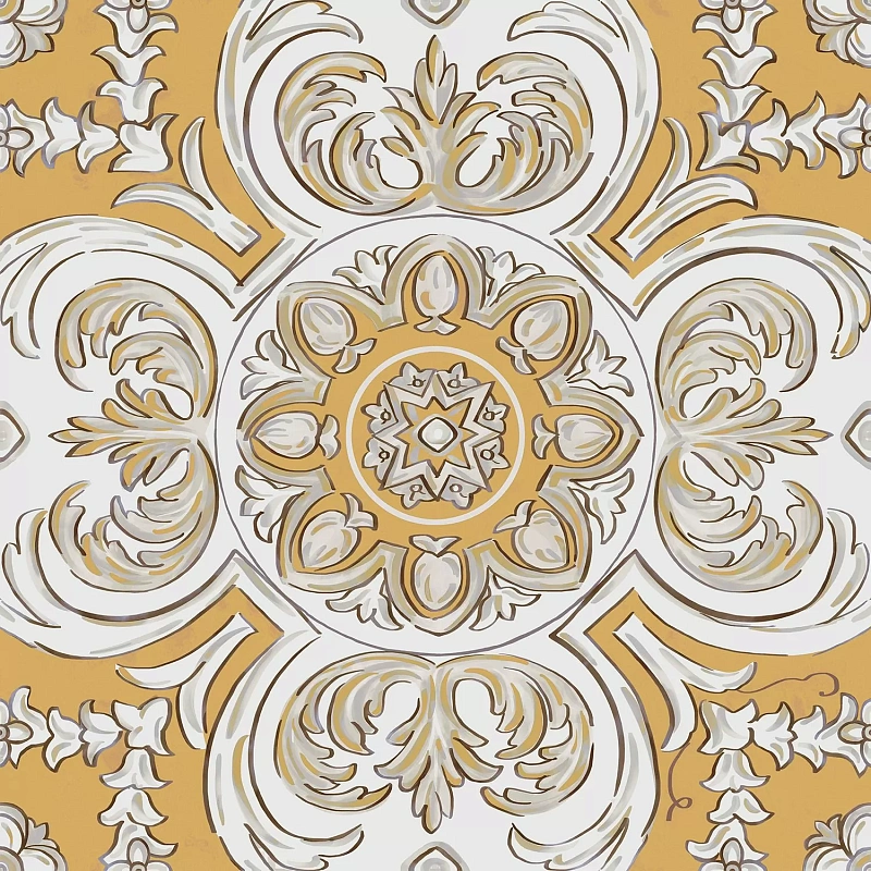 Декор Kerama Marazzi Алмаш центр жёлтый 30x30 HGD\B510\SG9174 - фото 1