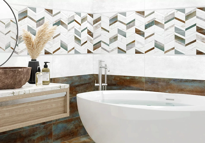 Керамогранит Alma Ceramica Оксид GFA114OXD00L серый 57x114 - фото 5