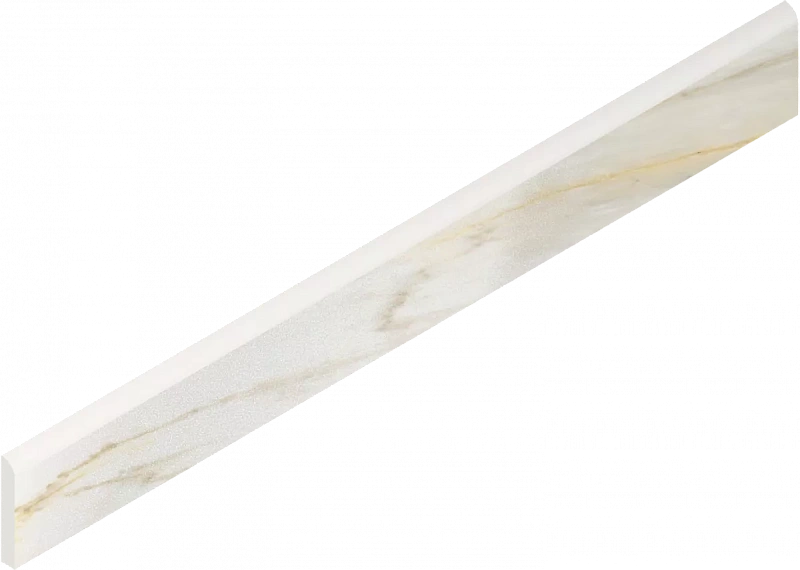 Плинтус Италон Стелларис Каррара Айвори шлифованный 610130007458 белый 7.2x60 - фото 1