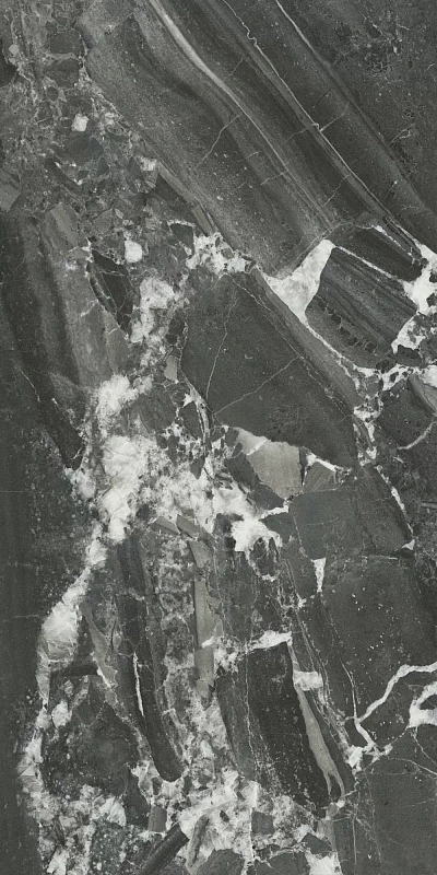 Керамическая плитка Kerama Marazzi Venezia Риальто чёрный глянцевый обрезной 40х80 - фото 2