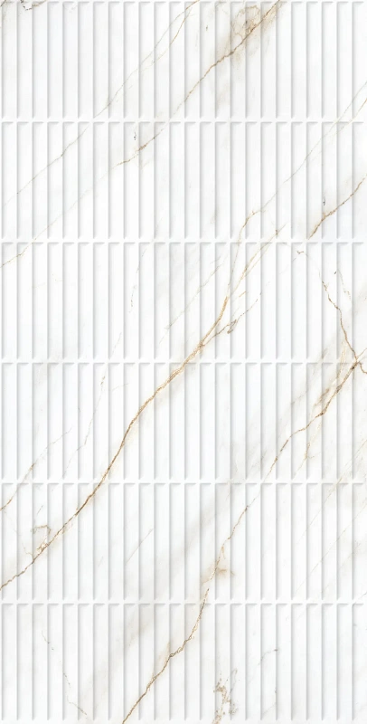Керамогранит Креанза CP4004-D Selva Gold Decor Carving Pro Punch 60x120 белый - фото 1