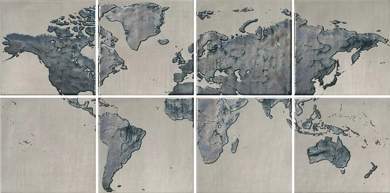 Панно Kerama Marazzi OS\A249\8x\5285 Вокруг Света (из 8 частей 20x20) 40x80 - фото 1