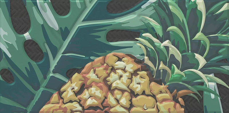 Декор Kerama Marazzi Пальмейра 1 9.9x20 HGD\A492\19056 - фото 1