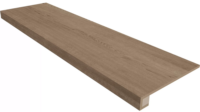 Комплект Estima CW03 Classic Wood Rusty Beige (Ступень 33x120 непол. прямоугол. бортик без насечек + Подступенок 14,5x120) - фото 1