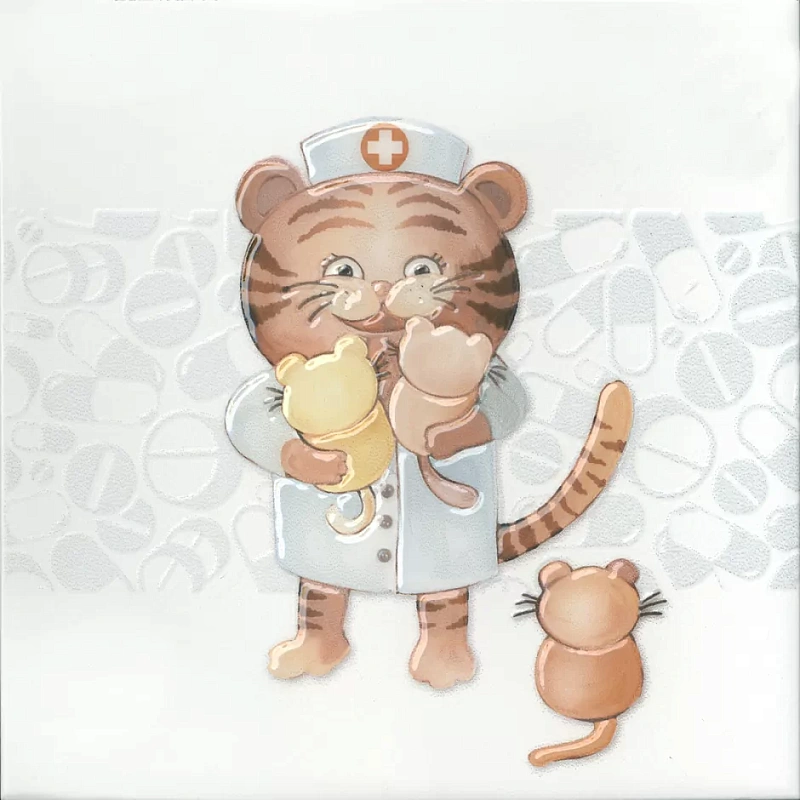 Декор Kerama Marazzi VT\A502\5009 Айболит 2 20x20 - фото 1