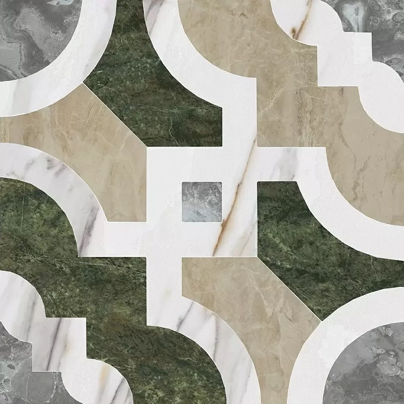 Декор Kerama Marazzi ID172 Риальто Нобиле наборный лаппатированный 30x30 - фото 1