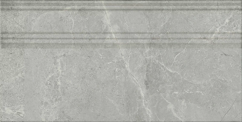 Плинтус Kerama Marazzi Venezia Риальто дымчатый глянцевый обрезной 40х20 - фото 1