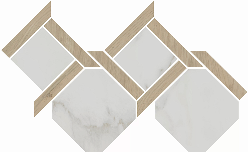 Декор Kerama Marazzi Venezia Монте Тиберио наборный лаппатированный 48х29,5 - фото 1