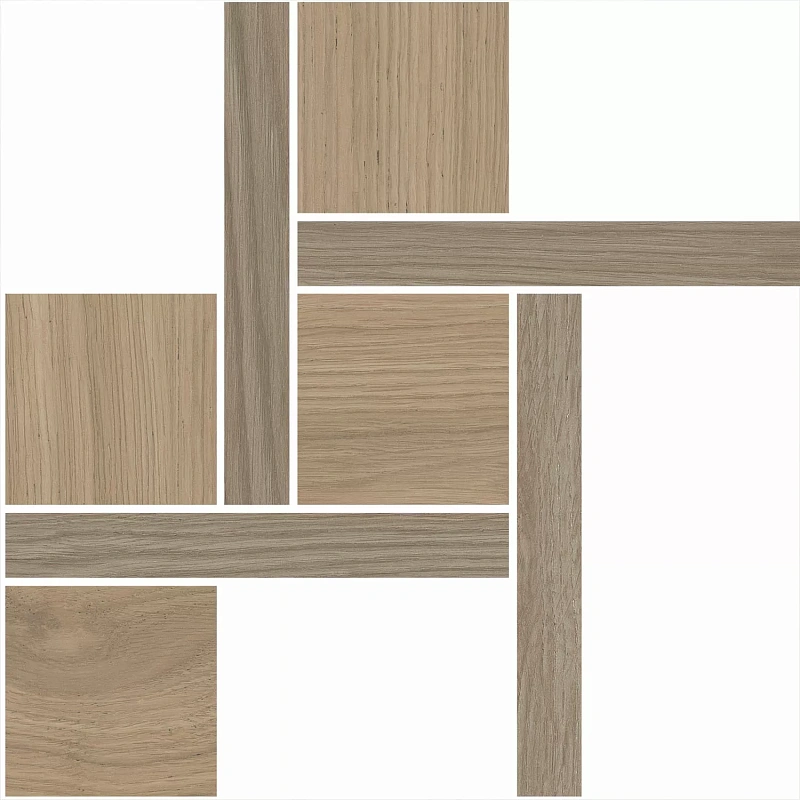 Декор Kerama Marazzi T056/SG643820 Альберони 2 наборный коричневый светлый матовый обрезной 27.5x27.5 - фото 1