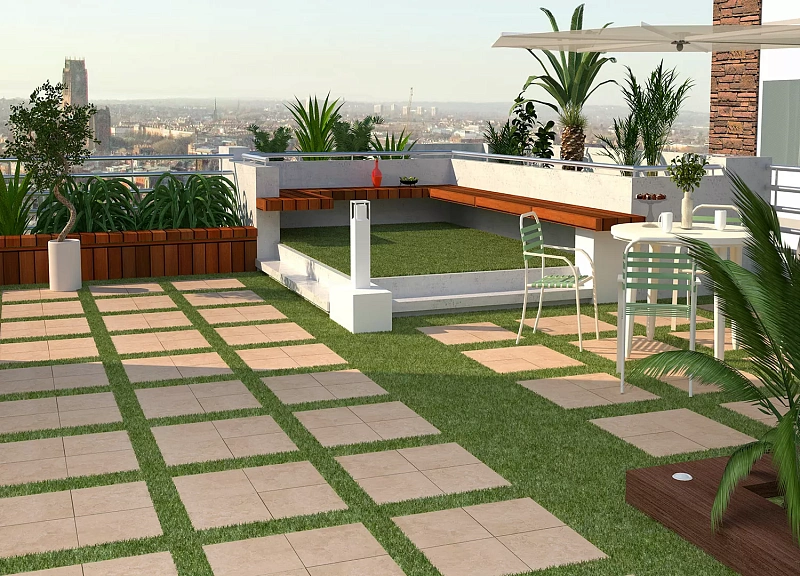 Керамогранит Persepolis Tile Traversa Dark Cream 6FMD2265 бежевый 60x60 - фото 3