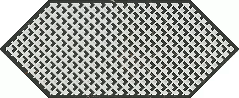 Декор Kerama Marazzi Келуш 3 черно-белый 14x34 HGD\A482\35006 - фото 1