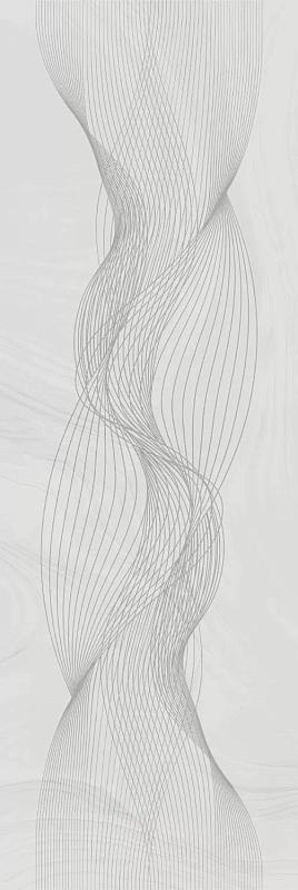 Декор Kerama Marazzi Venezia Веро серый светлый глянцевый обрезной 40х120 - фото 1