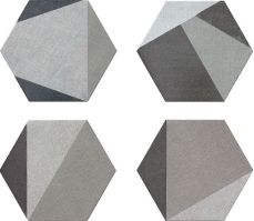 Realonda Ceramica HEXTANGRAM FABRIC GREY