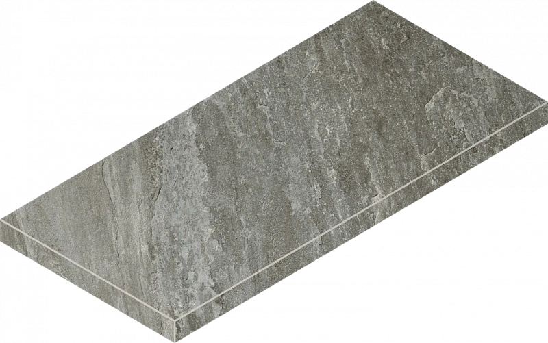 Ступень Италон Магма Фог Грип угловая левая 620070002973 серый 33x60 - фото 1