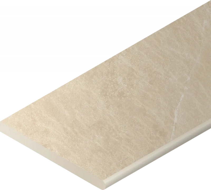 Бортик Италон Материя X2 Магнезио закругленный правый 620090001205 бежевый 30x120 - фото 1