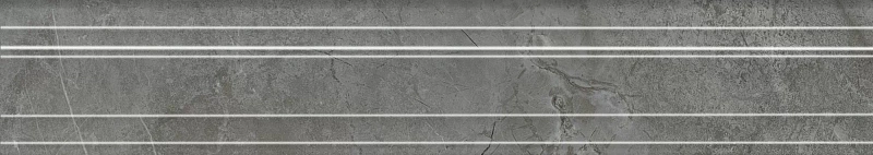 Бордюр Kerama Marazzi Venezia Риальто серый тёмный глянцевый обрезной 40х7,3 - фото 4