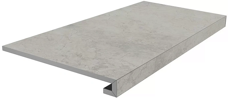 Ступень Kerama Marazzi Venezia клеёная Риальто серый светлый матовый 33х80 - фото 1