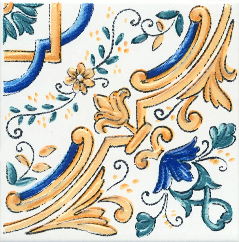 Вставка Kerama Marazzi Капри майолика 9.8x9.8 STG\A484\1146H - фото 1