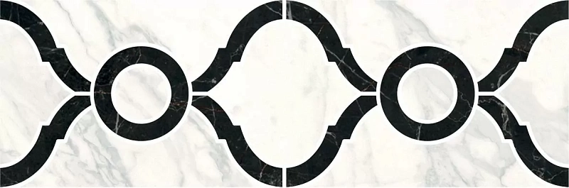Бордюр Kerama Marazzi ID91T Фрагонар наборный белый 9.9х30 - фото 1