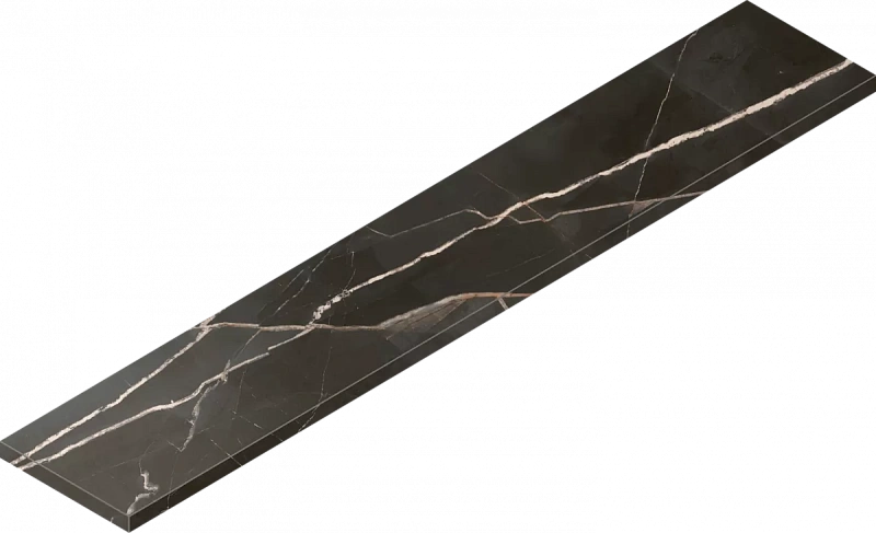 Ступень Италон Стелларис Абсолют Блэк угловая левая 620070002636 черный 33x160 - фото 1