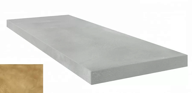 Ступень угловая левая Coliseumgres Линате Голден 33x90 - фото 1